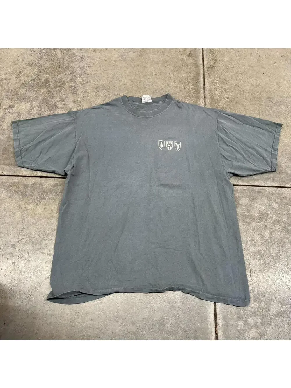vintage mt sunapee skiing made in usa green destination shirt size xl